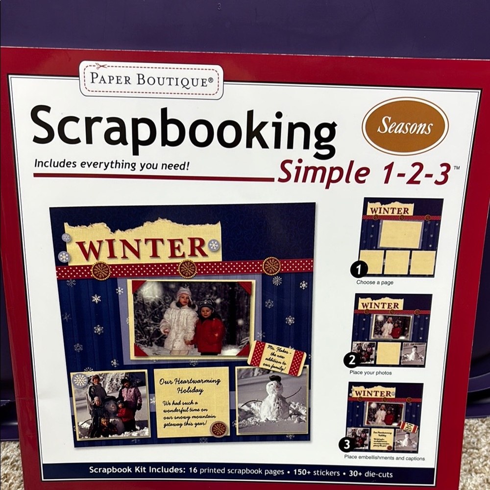 NEW Paper Boutique Scrapbooking Kit - Seasons Theme